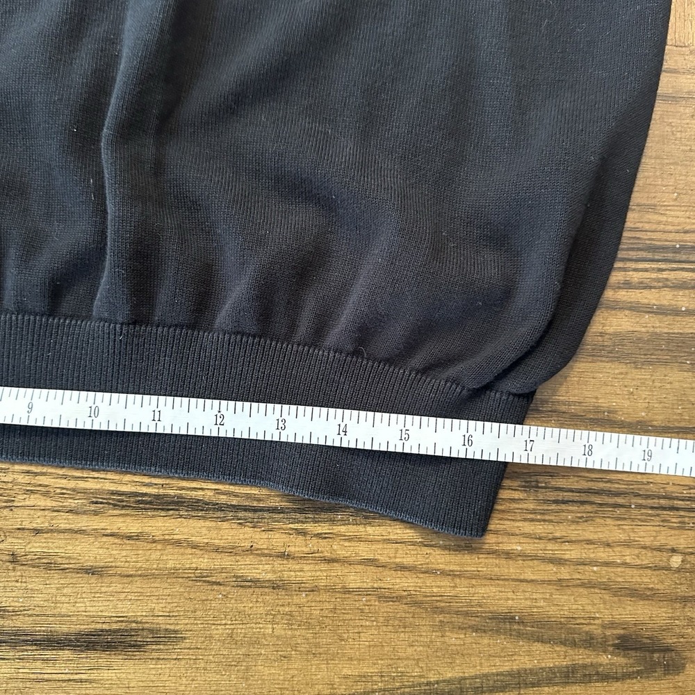 Lacoste Mens Black Sweater Shirt Classic Fit Crew Neck LS Pullover Logo Size XL - Picture 12 of 16